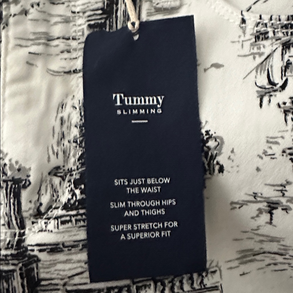 Charter Club Black and White Toile Print Pants - Picture 9 of 9